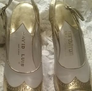 1970's Pristine Gold Dancing Shoes